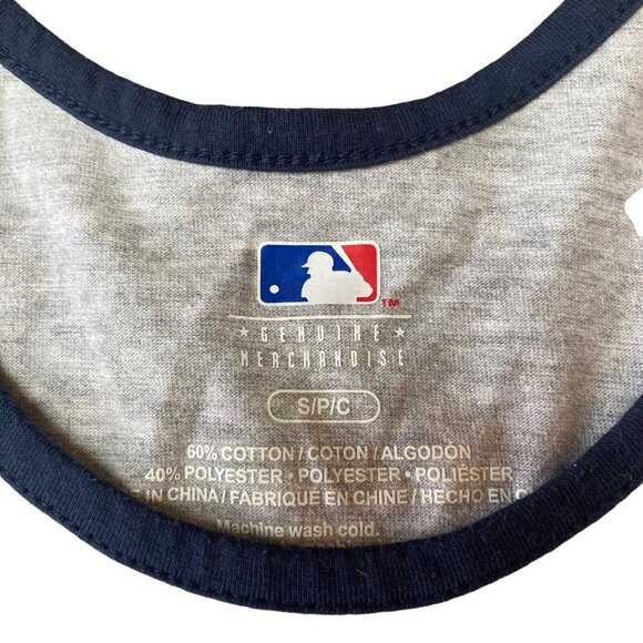 Toronto Blue Jays Tank Top Adult Small Gray Muscle Shirt Basball MLB Logo Men - Picture 4 of 4